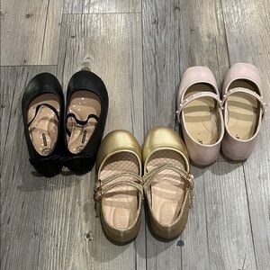 Gold and Pink Kids Shoes
